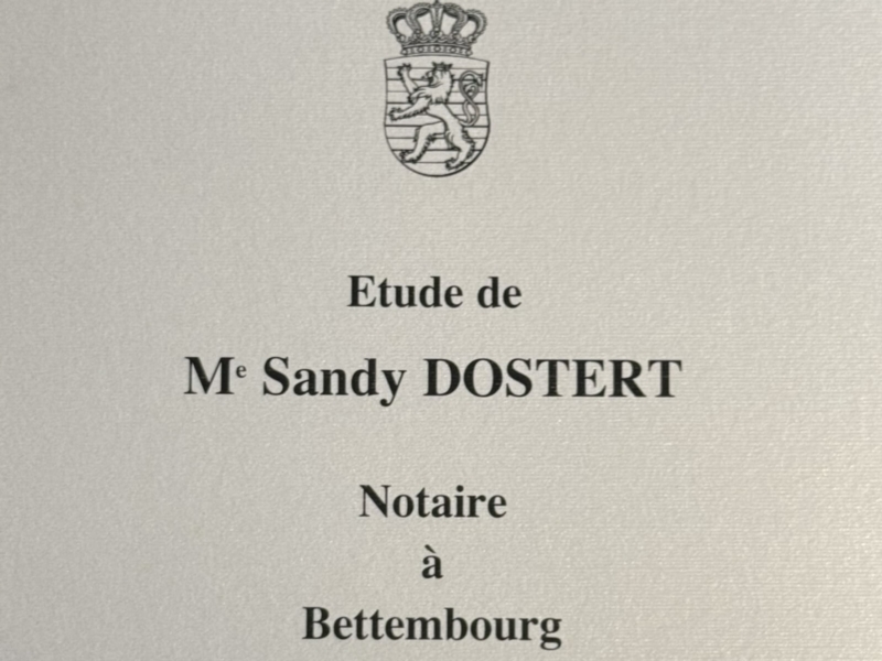 Image 5 : Notaire à Bettembourg : Notaire Dostert Sandy
